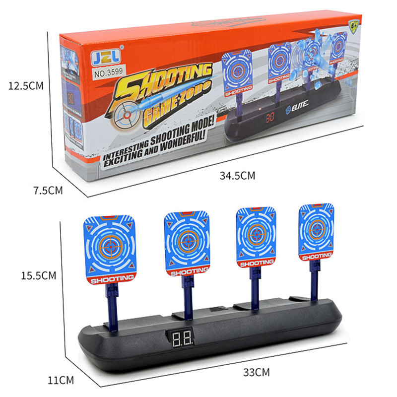 Cross-Border Electronic Scoring Target Toy Automatic Return Electric Target Water Gun Practice Mobile Target Real Shot