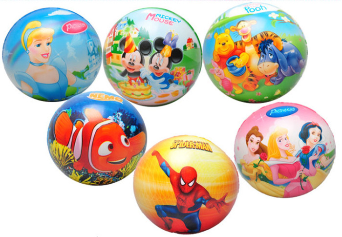 10 cm PU foam sponge balls. Spider man The Smurfs Disney Winnie the Pooh
