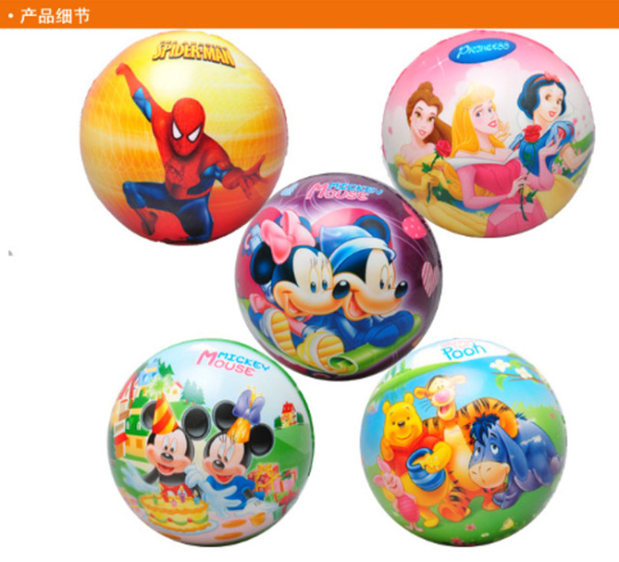 10 cm PU foam sponge balls. Spider man The Smurfs Disney Winnie the Pooh