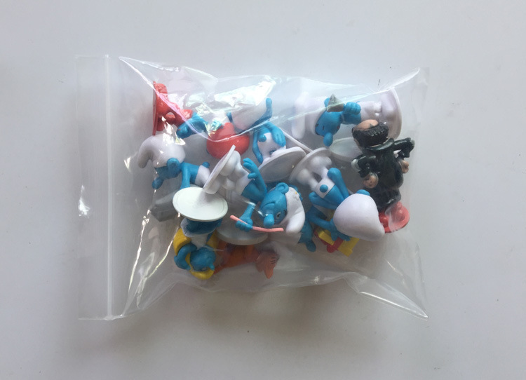 Blue Elf Lost Village Blue Sister Wizard Azcat 12 Ornaments Smurfs