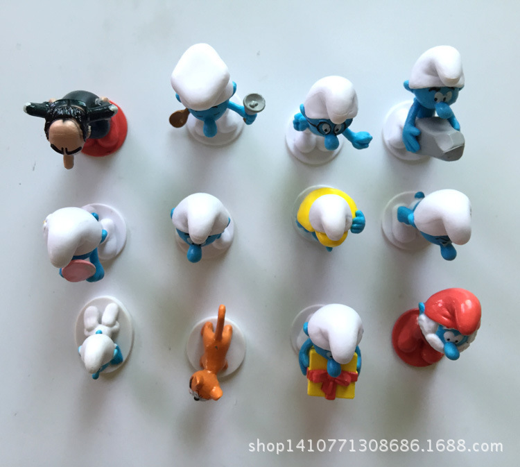 Blue Elf Lost Village Blue Sister Wizard Azcat 12 Ornaments Smurfs