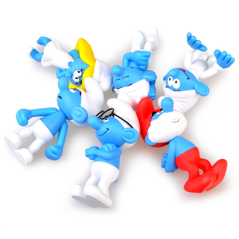 Smurfs Blue M Fairy 2 Blue M Sister Children&#039;s Toy Doll Decoration Model Hand-Made Large 6 Bags