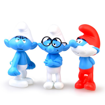 Smurfs Blue M Fairy 2 Blue M Sister Children&#039;s Toy Doll Decoration Model Hand-Made Large 6 Bags