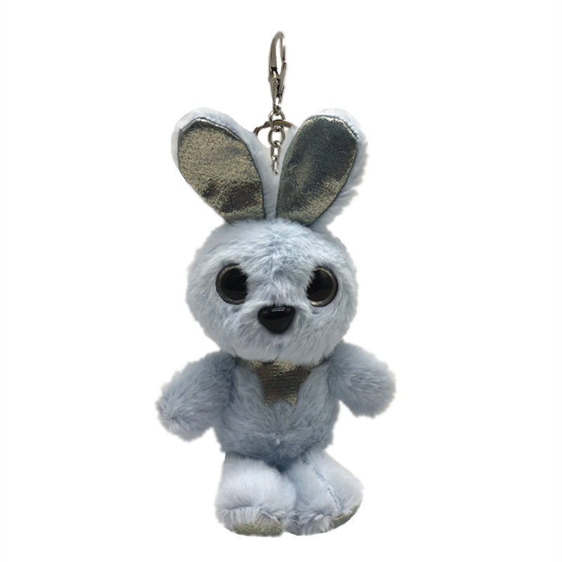 Cute Angel Elf Rabbit Plush Toy Key Chain Bunny Pendant Pendant Ornaments for Couple Smurfs
