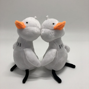 Cute Angel Elf Rabbit Plush Toy Key Chain Bunny Pendant Pendant Ornaments for Couple Smurfs