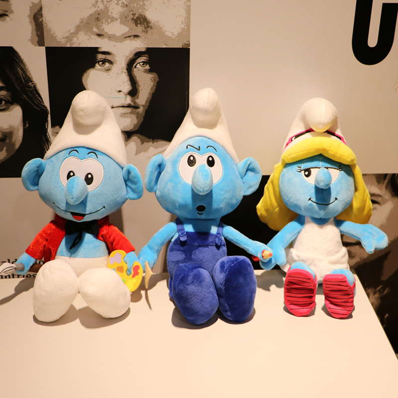 Children&#039;s Gift Cartoon Anime Full Set Plush Smurfs