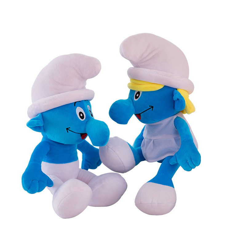 New Blue Elf Plush Toy Boutique Doll 8-Inch Prize Claw Doll Smurfs