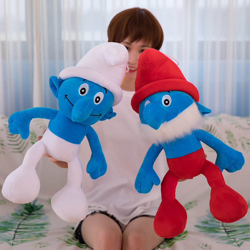 New Blue Elf Plush Toy Boutique Doll 8-Inch Prize Claw Doll Smurfs