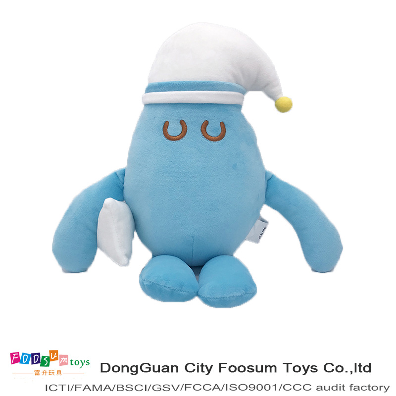 Factory Supply Large Plush Toy New Children&#039;s Gift Blue Sleeping Elf Doll Smurfs