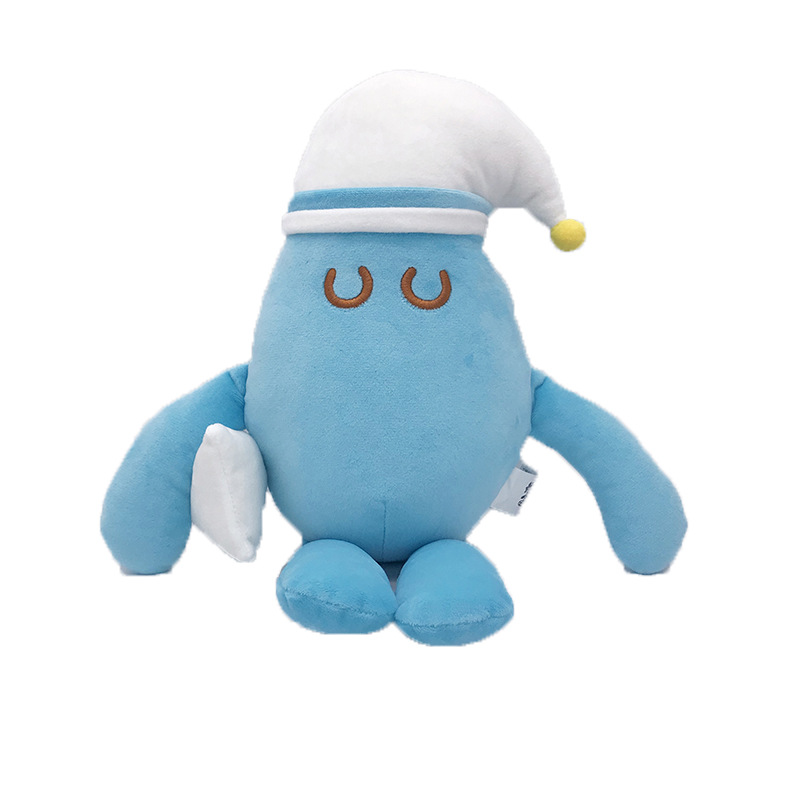 Factory Supply Large Plush Toy New Children's Gift Blue Sleeping Elf Doll Smurfs