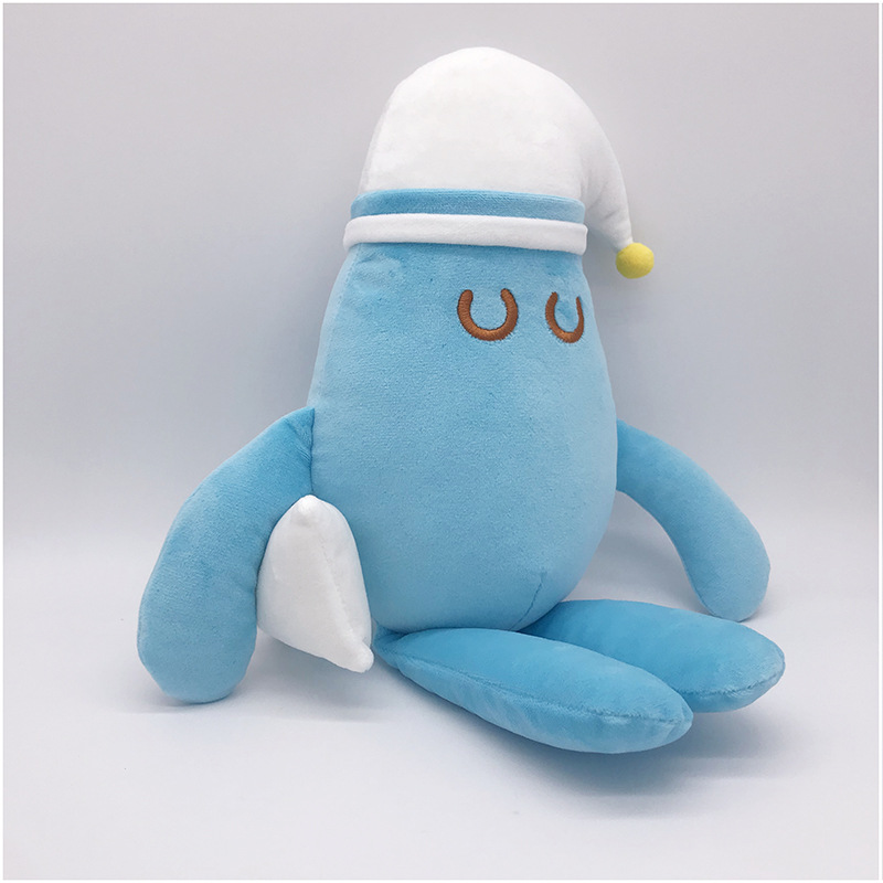 Factory Supply Large Plush Toy New Children's Gift Blue Sleeping Elf Doll Smurfs