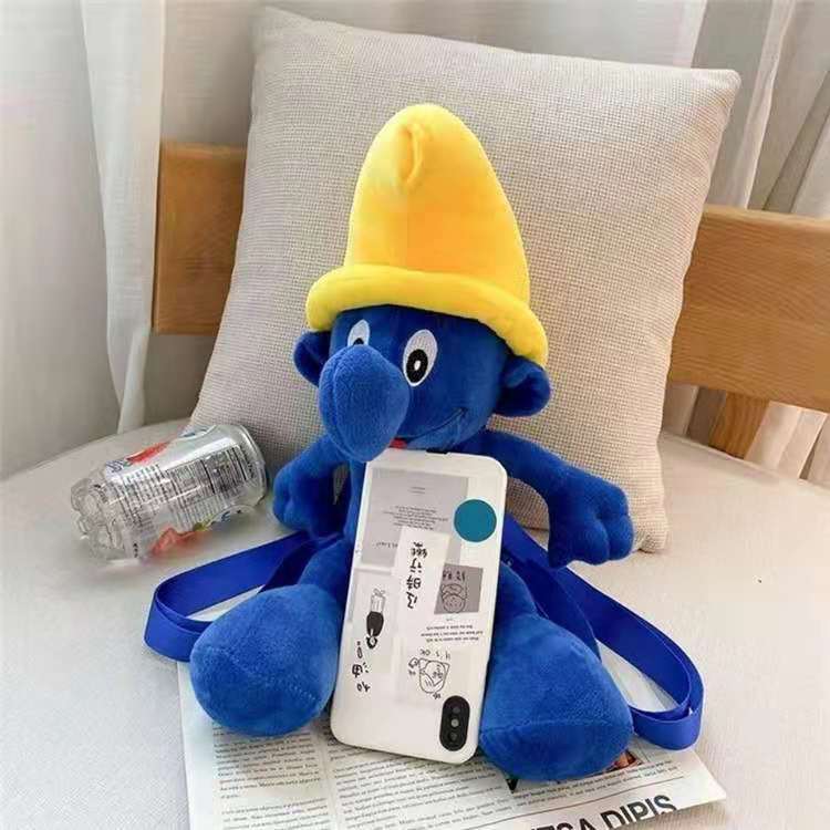Cartoon Blue Elf Plush Toy Prize Claw Doll Children's Shoulder Smurfs