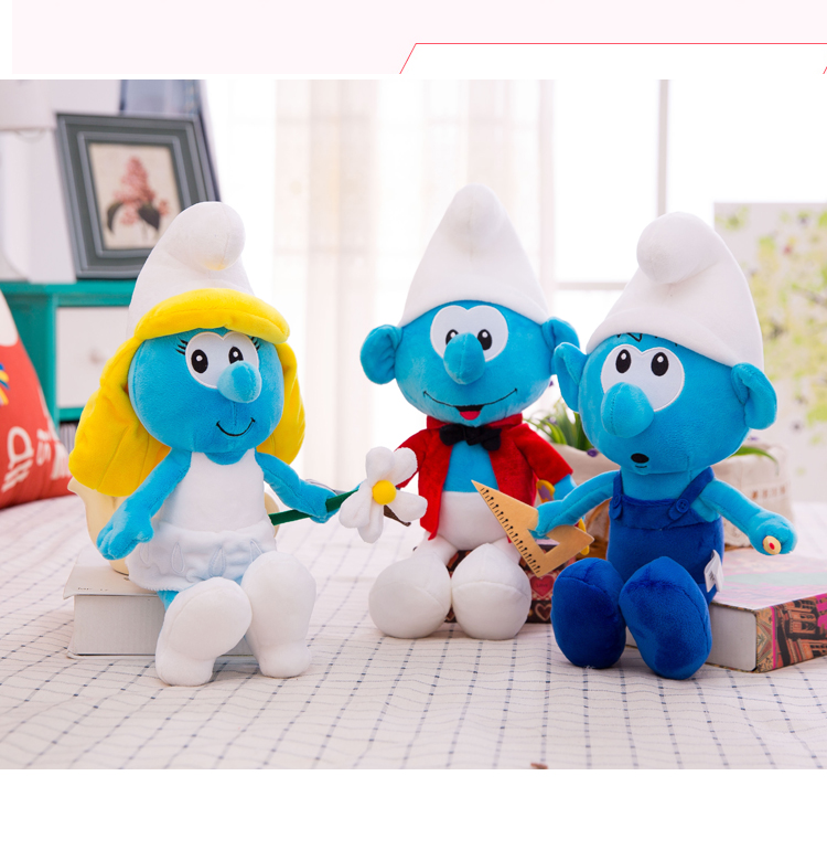Blue Elf Doll Doll Plush Toy Cartoon Anime Ragdoll Blue Sister Smurfs