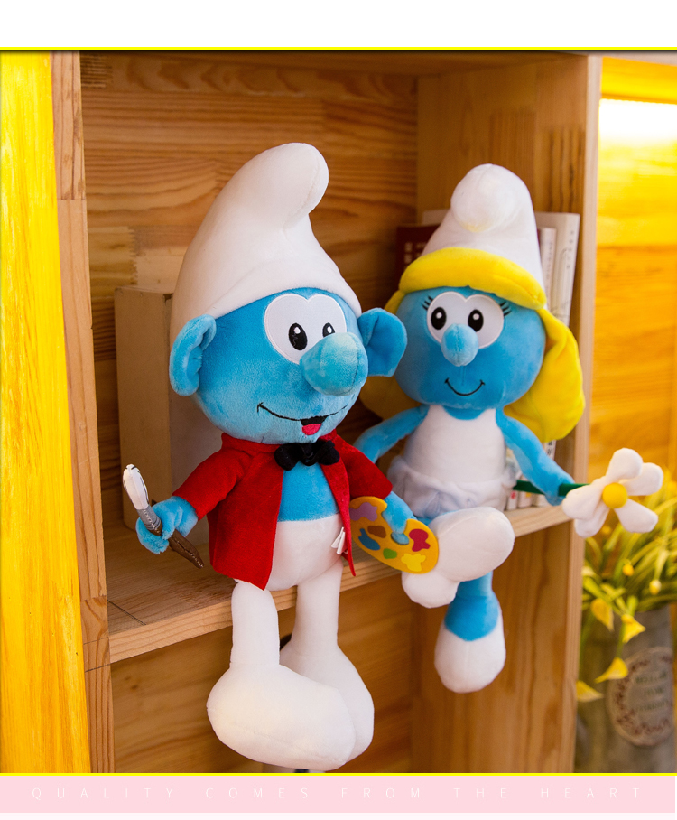 Blue Elf Doll Doll Plush Toy Cartoon Anime Ragdoll Blue Sister Smurfs