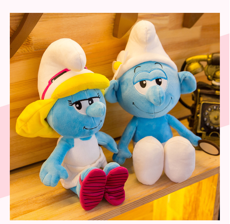 Blue Elf Doll Doll Plush Toy Cartoon Anime Ragdoll Blue Sister Smurfs