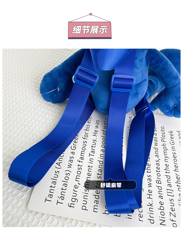 Smurfs Cartoon Plush Bag Blue Elf Backpack Autumn and Winter New Cute Doll Children's Doll Bag Coin Purse for Women