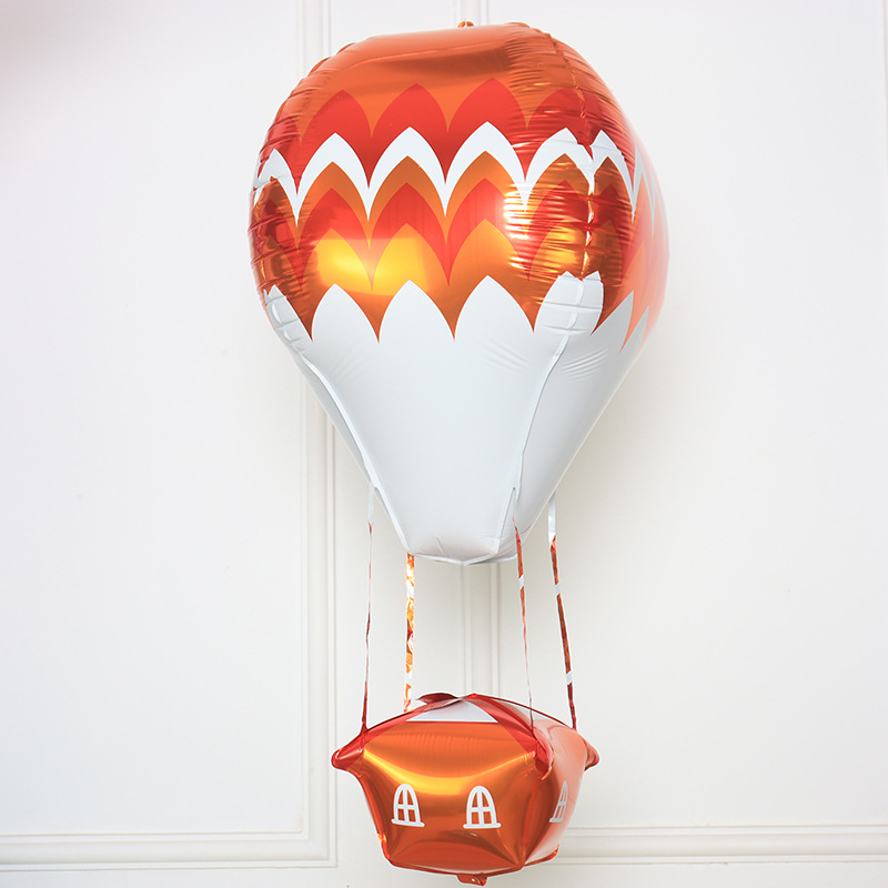 Children&#039;s Day Decoration Parachute Hot Air Balloon Birthday Party Deployment and Decoration Aluminum Film Cloud Balloon