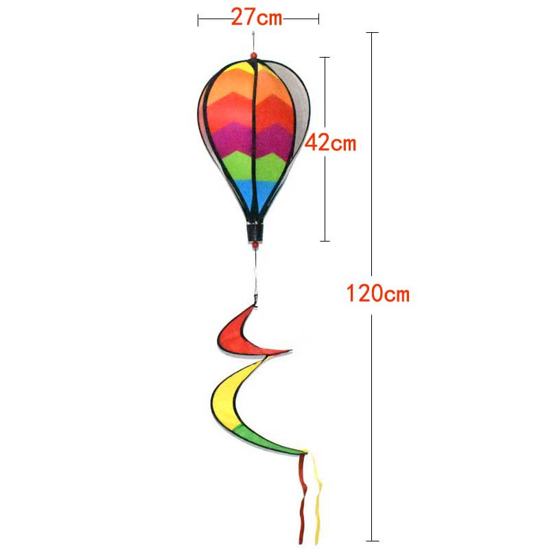 Outdoor Hanging Rainbow Hot Air Balloon Rotating Colorful Wind Bar Scenic Spot Windmill Festival Kindergarten Decorations Arrangement Ornaments Outdoor Hanging Rainbow Hot Air Balloon Rotating Colorful Wind Bar Scenic Spot Windmill Festival Kindergarten Decorations Arrangement Ornaments