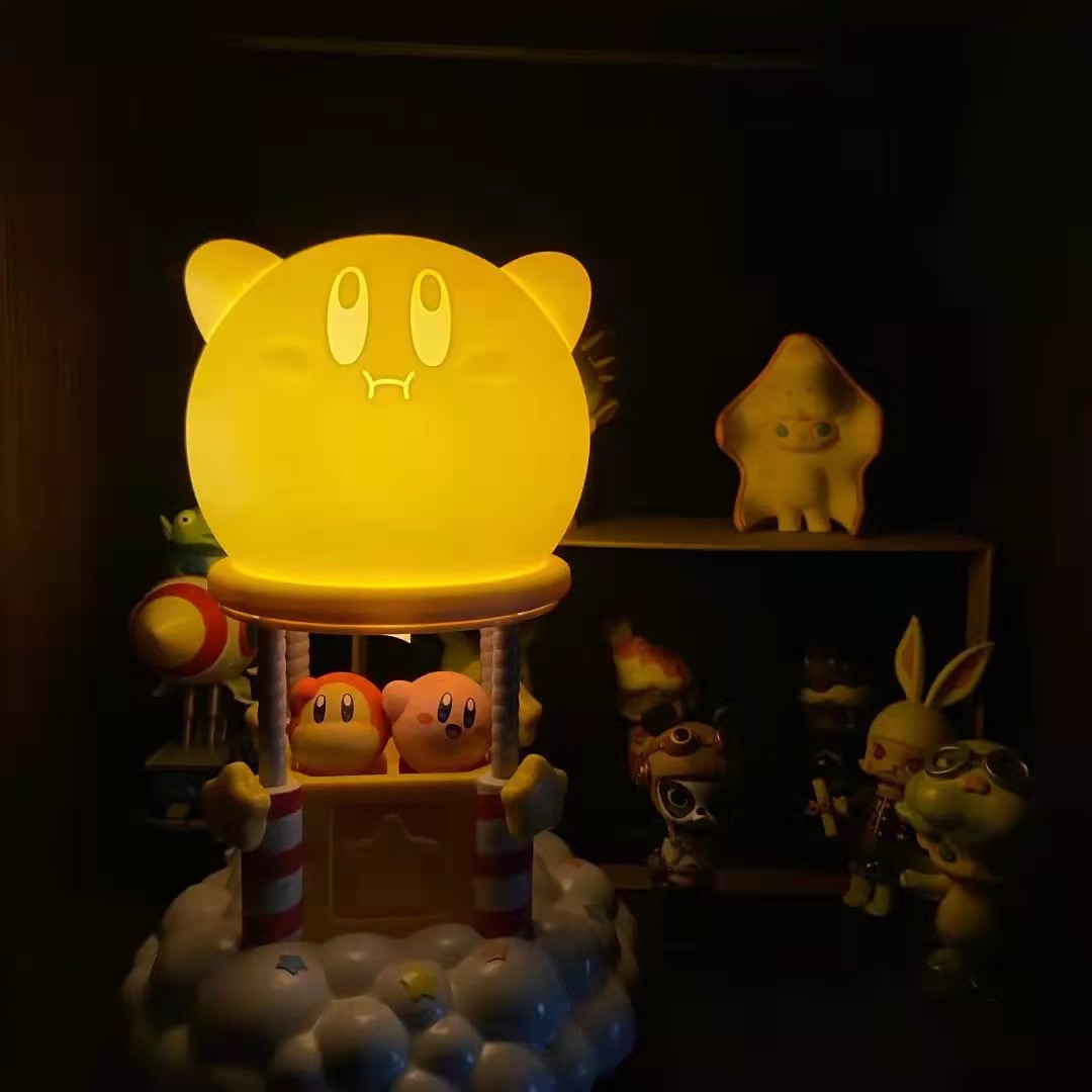 Spot Kirby Night Light Hot Air Balloon Modeling Light Girl Heart Cartoon Creative Silicone Small Night Lamp Female Gift Spot Kirby Night Light Hot Air Balloon Modeling Light Girl Heart Cartoon Creative Silicone Small Night Lamp Female Gift