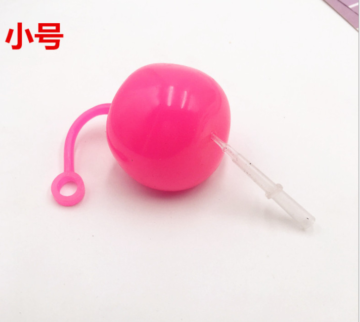 Cross-Border Hot Selling Bubble Ball Oversized Air Balloon Mouth Blowing Bubble Ball TPR Blowing Balloon Big Light Ball