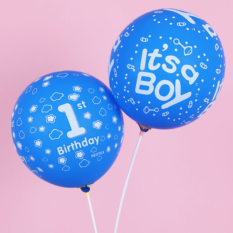 12-Inch Rubber Balloons Boy Boy Girl Girl Girl 1-Year-Old Baby Birthday Decorations Hot Air Balloon 12-Inch Rubber Balloons Boy Boy Girl Girl Girl 1-Year-Old Baby Birthday Decorations Hot Air Balloon