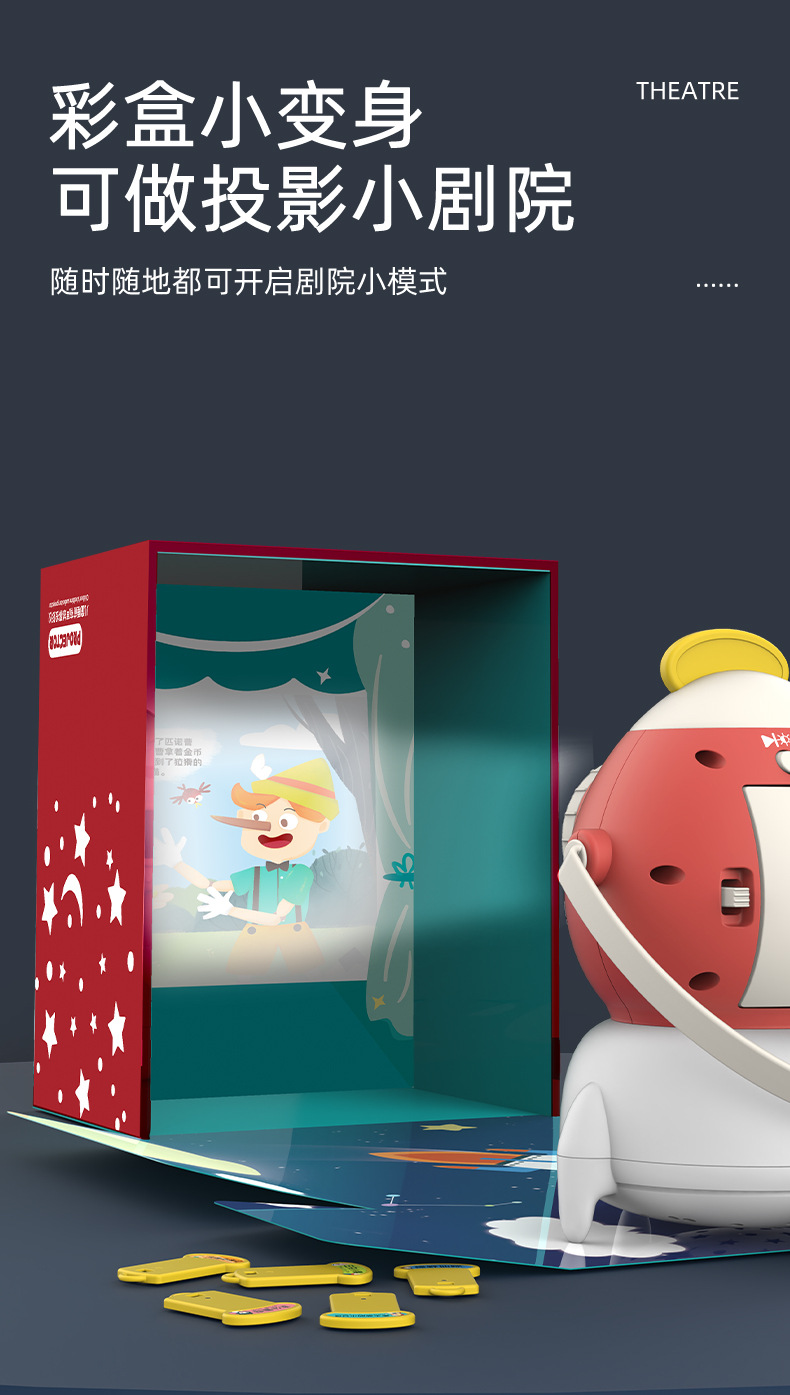 Children's Day Gift Sound Story Machine Projector Starry Sky Night Light Children's Electronic Luminous Story Machine
