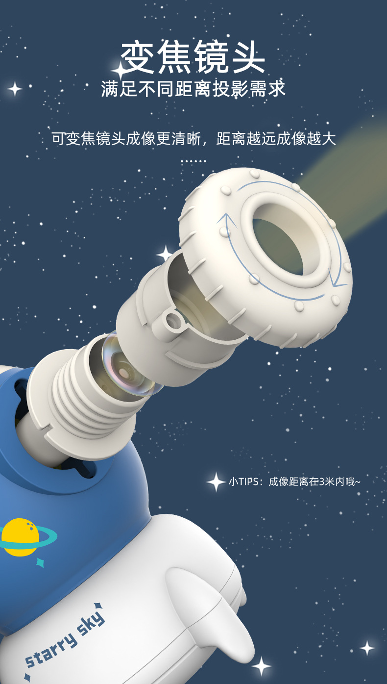 Children's Day Gift Sound Story Machine Projector Starry Sky Night Light Children's Electronic Luminous Story Machine