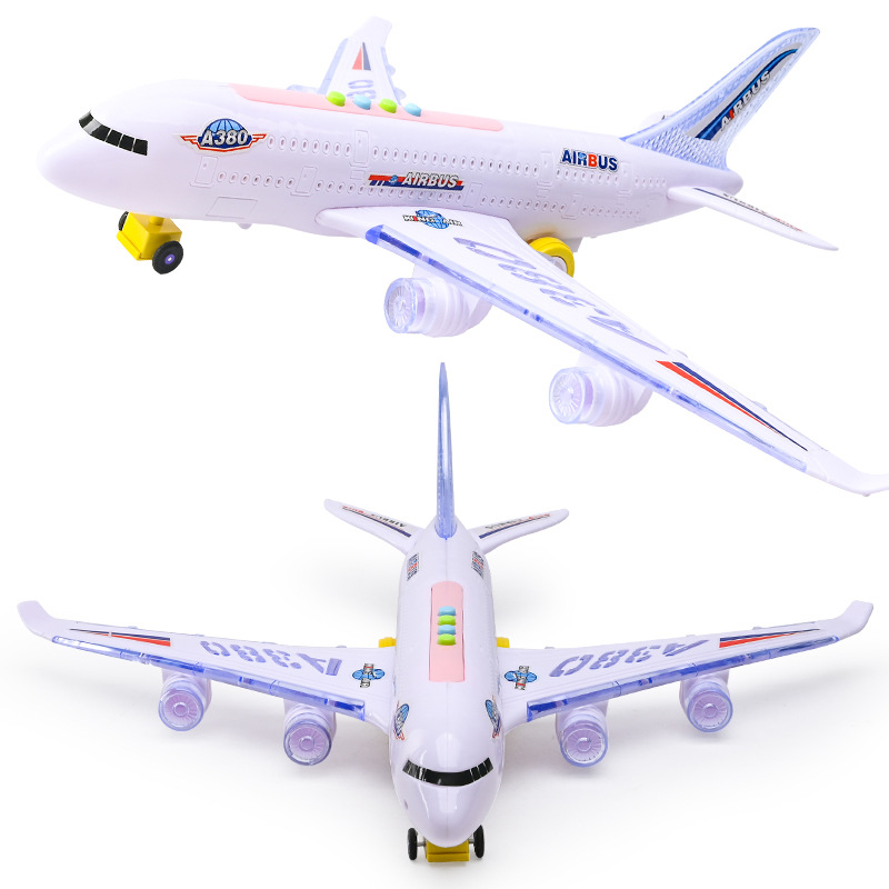 Story Machine A380 Passenger Plane Electric Universal Light Early Education Story Machine Supermarket Wholesale Gifts