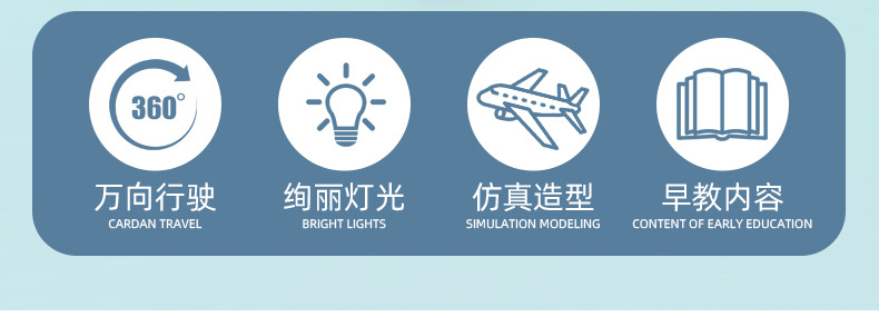 Story Machine A380 Passenger Plane Electric Universal Light Early Education Story Machine Supermarket Wholesale Gifts