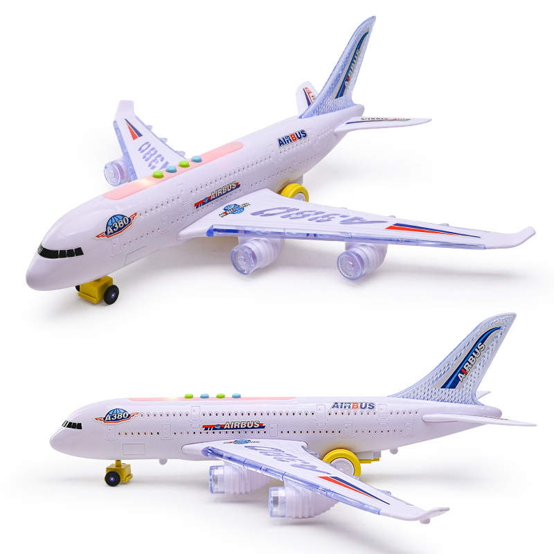 Story Machine A380 Passenger Plane Electric Universal Light Early Education Story Machine Supermarket Wholesale Gifts