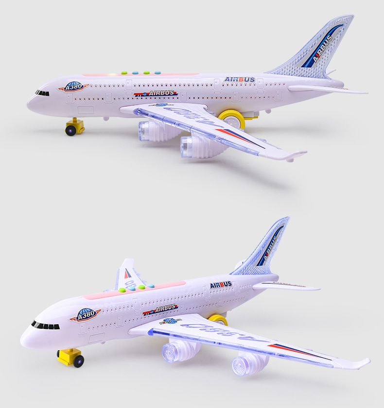 Story Machine A380 Passenger Plane Electric Universal Light Early Education Story Machine Supermarket Wholesale Gifts