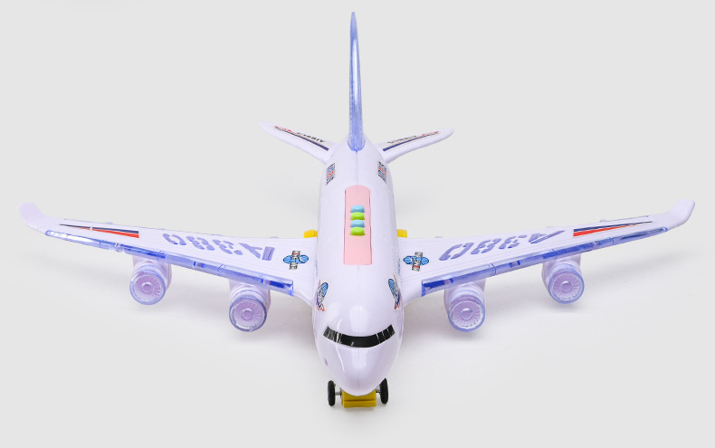 Story Machine A380 Passenger Plane Electric Universal Light Early Education Story Machine Supermarket Wholesale Gifts
