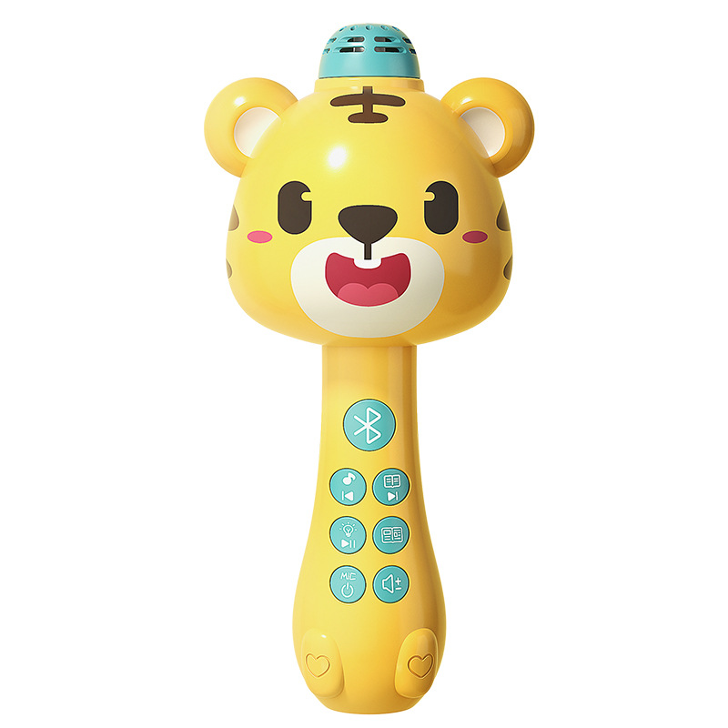 Children&#039;s Microphone Cartoon Singing Microphone Story Machine Karaoke Music Baby Girl KTV Toy Sound Changing Bluetooth