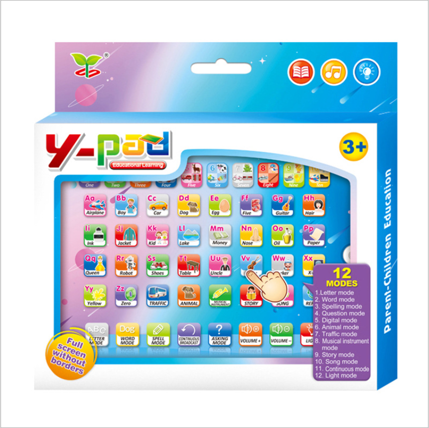 Children&#039;s Intelligence Early Education Learning machine Touch voice point reading machine English Teaching story Machine Enlighten ABC toy
