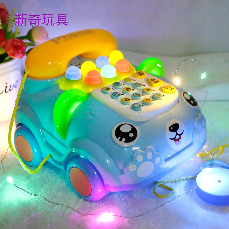 Children&#039;s Simulation Mobile Phone Phone Baby Educational Music Early Education Story Machine Toy Baby Boy and Baby Girl Baby 0-1-3 Years Old