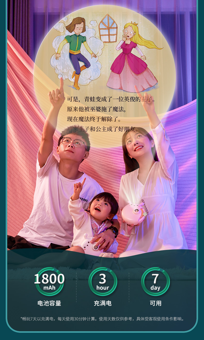 Children's 61 Baby Children Education Projection Story Machine Smart Toy Boys and Girls Infant Early Education Learning Machine