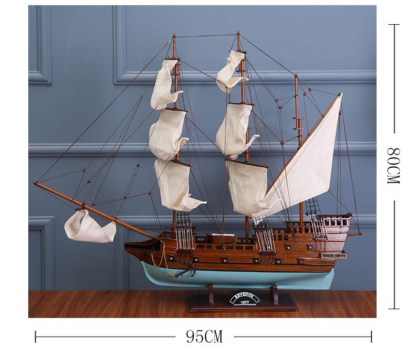 Revenge Office Living Room Log Simulation Sailboat Crafts Decorations Decoration Sailboat Handmade Ornaments Wholesale