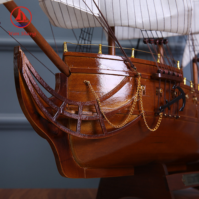 American Constitution Frigate Simulation Sailboat Decoration Office Living Room Decoration Sailboat Crafts Wholesale