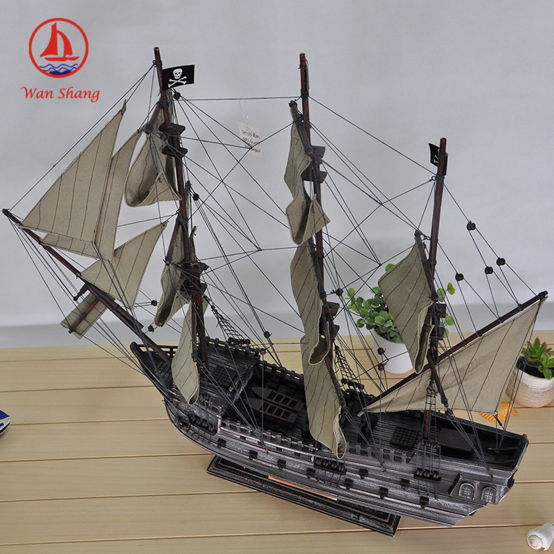 Imitation Real 87cm Pirate Ship Sailboat Decoration Mediterranean Style Crafts Decorations Decoration Ship Model Wholesale