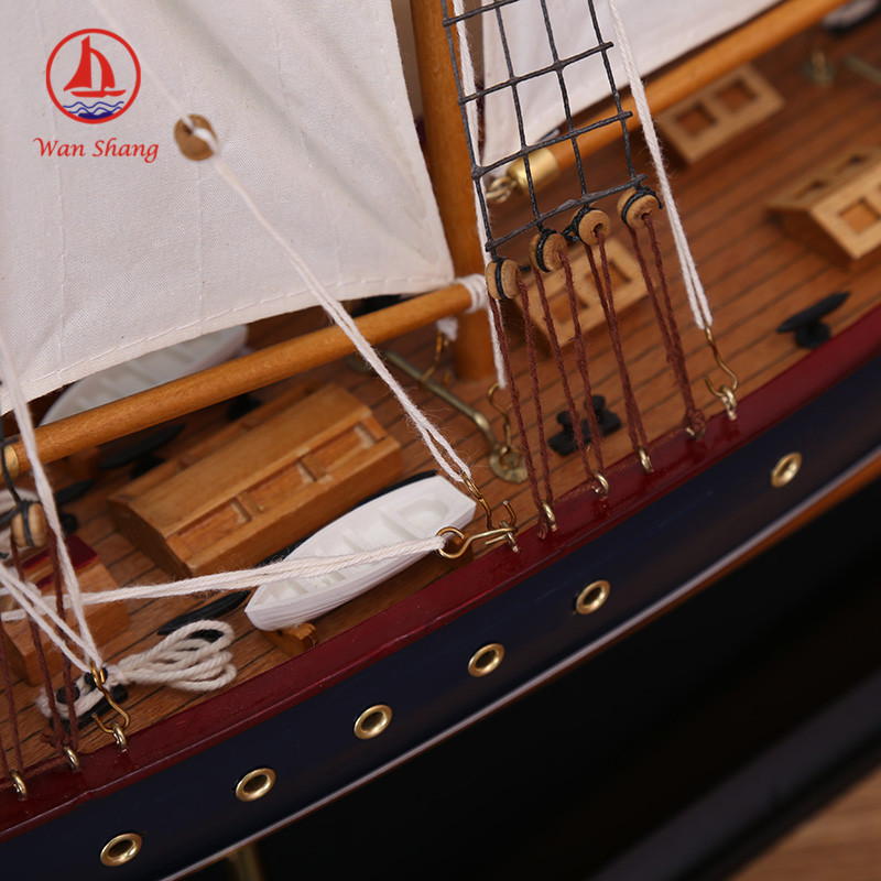 Crafts American Sailboat Office Decoration Ship Model New Simulation Painted Handmade Decorations Can Be Customized Wholesale