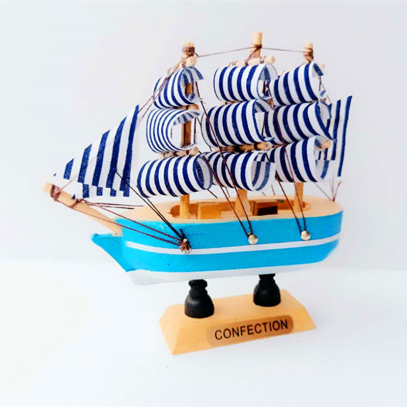 Wooden Sailboat Cake Decorative Ornaments Farewell Graduation Smooth Cake Baking Home Decoration Boat Cake