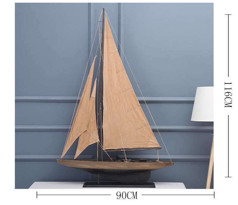Sloop American Sailboat Handmade Finish Crafts Simulation Sailboat Decoration Decoration Office Wholesale Sloop American Sailboat Handmade Finish Crafts Simulation Sailboat Decoration Decoration Office Wholesale