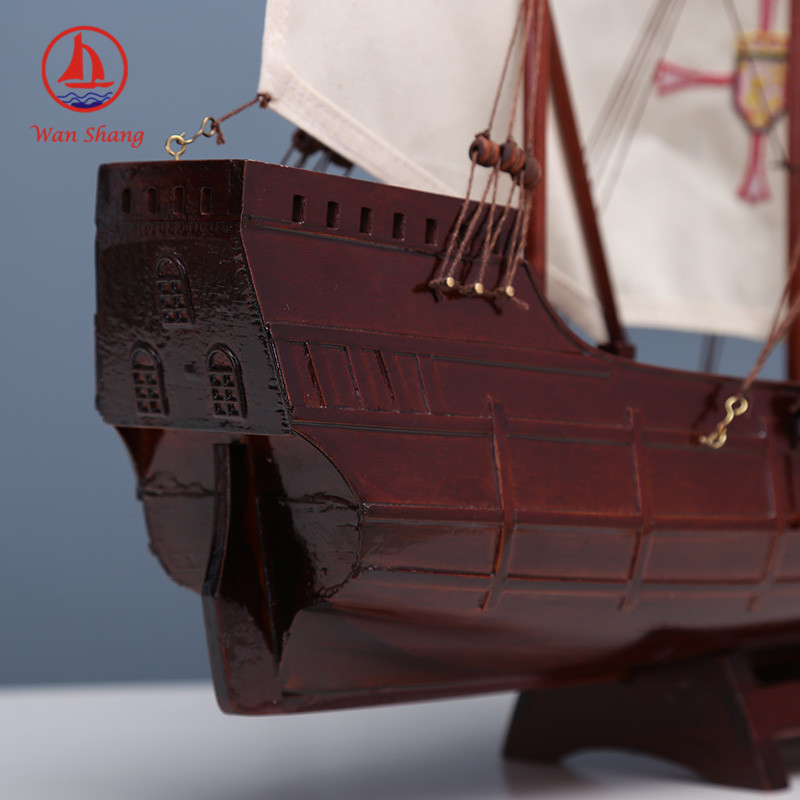 Purplish Red Sailboat Simulation Handmade Crafts Decoration Office Decoration American Sailboat Birthday Gift Wholesale