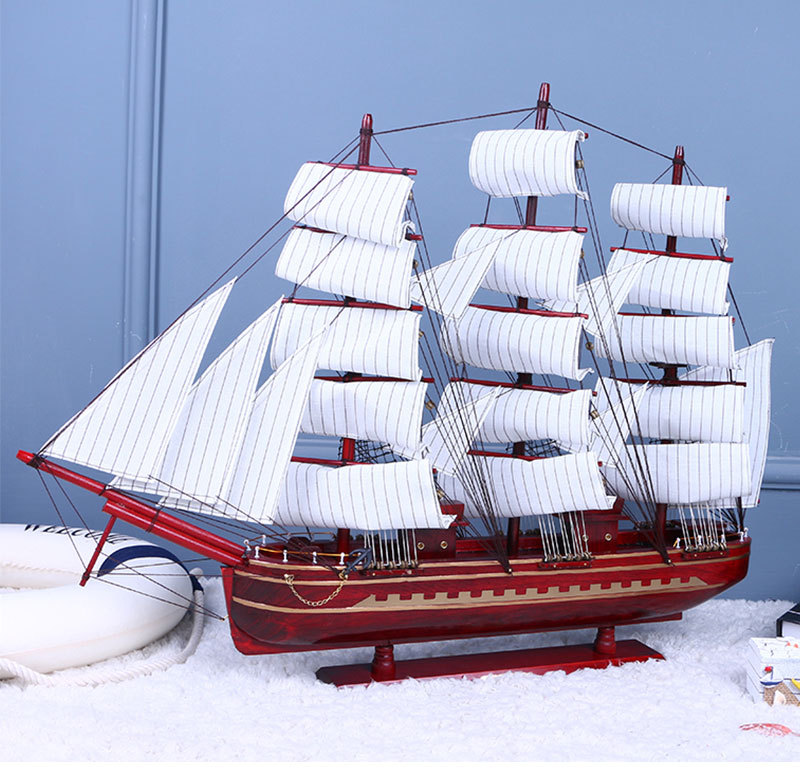 Office Mediterranean Style Pure Hand Worker 80cm Wooden Sailboat Model Decoration Shipment Crafts Decorations Wholesale Office Mediterranean Style Pure Hand Worker 80cm Wooden Sailboat Model Decoration Shipment Crafts Decorations Wholesale