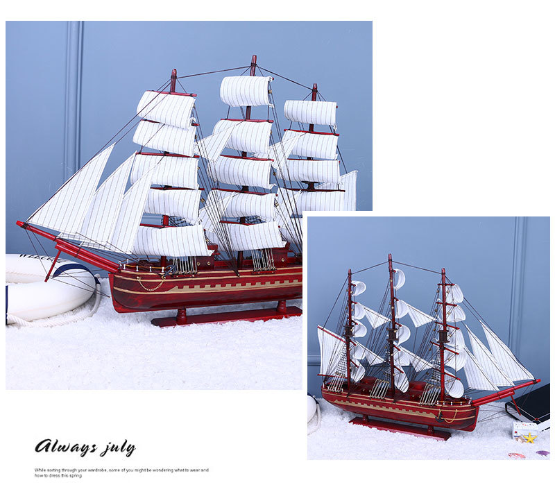 Office Mediterranean Style Pure Hand Worker 80cm Wooden Sailboat Model Decoration Shipment Crafts Decorations Wholesale Office Mediterranean Style Pure Hand Worker 80cm Wooden Sailboat Model Decoration Shipment Crafts Decorations Wholesale