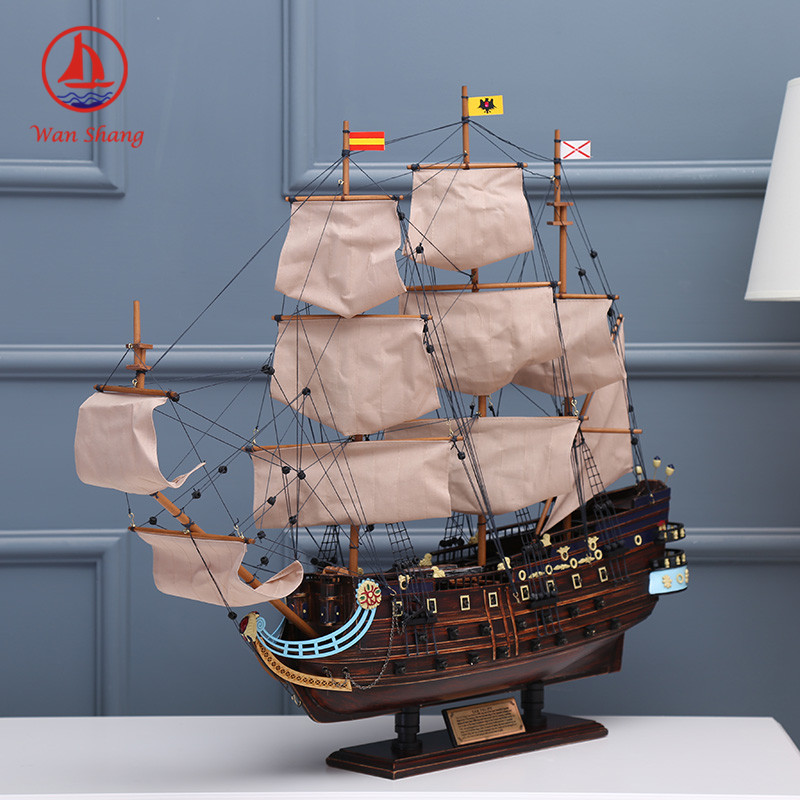 Office Decoration Sailboat American Sailboat Birthday Gift Handmade Crafts Simulation Sailboat Decoration Wholesale