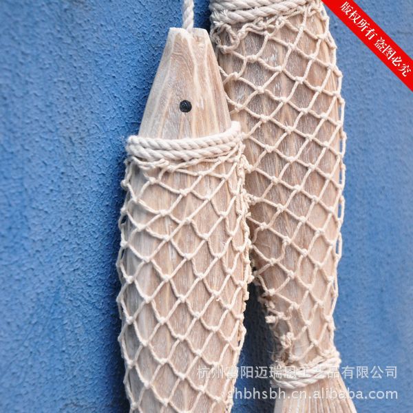Small String of Ocean Hanging Ornaments Fish strings Wooden Mediterranean Carving Household MA04016 Small String of Ocean Hanging Ornaments Fish strings Wooden Mediterranean Carving Household MA04016