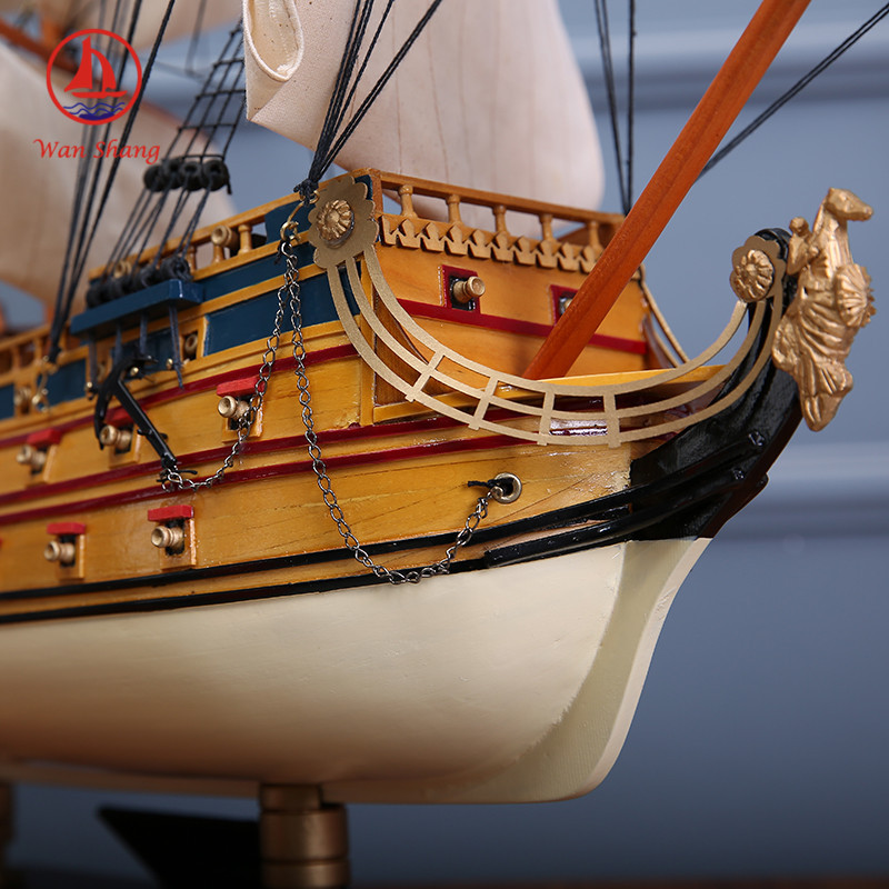 Currently Available Decoration Sailboat Royal Sousaphone Living Room Decoration Log Simulation Sailboat Sailboat Crafts Wholesale