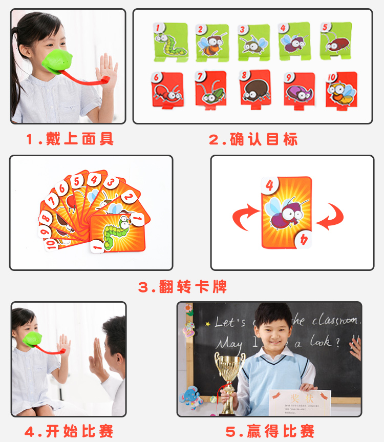Tongue out Playing Cards Toy Greedy Chameleon Lizard Frog Blowouts Desktop One Piece Dropshipping Dragon Whistle