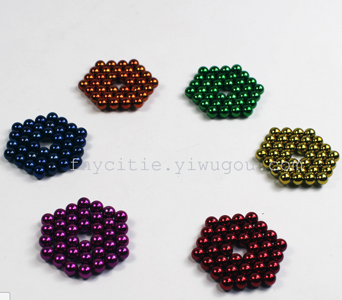 Magnetic ball environmental protection color strong magnetic ball color buckyball